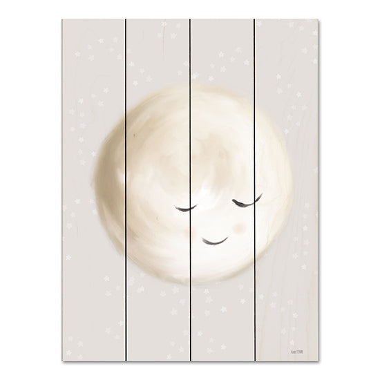 House Fenway FEN724PAL - FEN724PAL - Happy Little Moon I   - 12x16 Moon, Baby, Happy Moon, Neutral Palette from Penny Lane