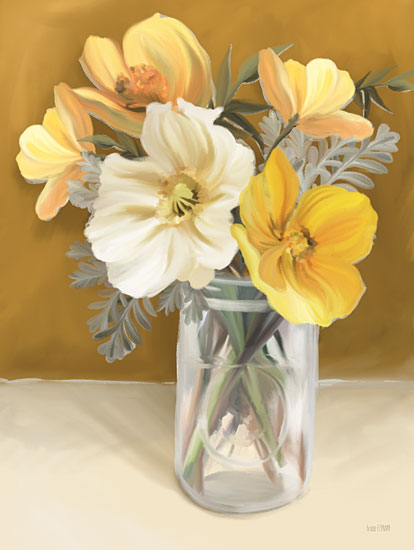 House Fenway FEN803 - FEN803 - Butterscotch Bunch - 12x16 Flowers, Yellow Flowers, Glass Jar, Country, Bouquet from Penny Lane