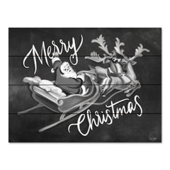FEN832PAL - Merry Christmas Santa & Sleigh   - 16x12