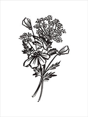 FEN850 - Wildflower Sketch I - 12x16