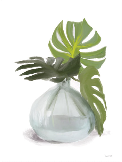 House Fenway FEN879 - FEN879 - Monstera Leaf Vase - 12x16 Botanical, Leaves, Monstera Leaves, Vase, Greenery, Bouquet from Penny Lane