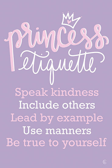 Fearfully Made Creations FMC197 - FMC197 - Princess Etiquette - 12x18 Signs, Typography, Princess Etiquette, Children from Penny Lane
