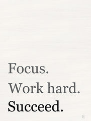 FMC247 - Focus, Work Hard, Succeed - 12x16