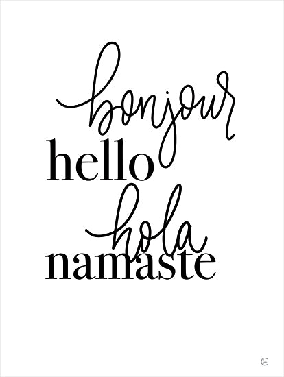 Fearfully Made Creations FMC256 - FMC256 - Hello Languages - 12x16 Hello, Different Languages, Black & White, Signs from Penny Lane