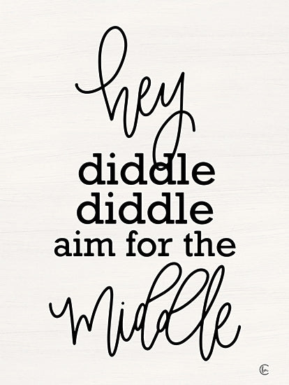 Fearfully Made Creations FMC287 - FMC287 - Aim for the Middle - 12x16 Aim for the Middle, Bath, Bathroom, Boys, Toddlers, Children, Humorous, Typography, Signs from Penny Lane