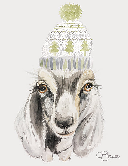 Hollihocks Art HH161 - HH161 - Cozy Goat   - 12x16 Goat, Beanie, Portrait from Penny Lane