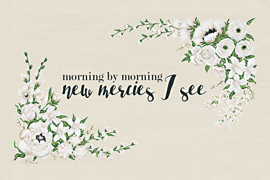 Hollihocks Art HH203 - HH203 - New Mercies I See - 18x12 New Mercies I See, Flowers, White Flowers, Bouquets, Signs from Penny Lane