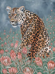 HH217LIC - Leopard in the Flowers - 0