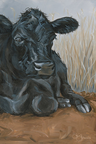 Hollihocks Art HH221 - HH221 - Angus Cow   - 12x18 Angus Cow, Cow, Portrait, Animals from Penny Lane