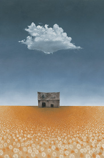 Hollihocks Art HH226 - HH226 - The Barn on McGregor Street - 12x16 Abstract, Barn, Farm, Cloud, Field, Landscape from Penny Lane