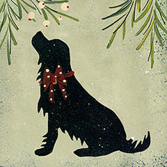 HILL703 - Christmas Black Dog - 0