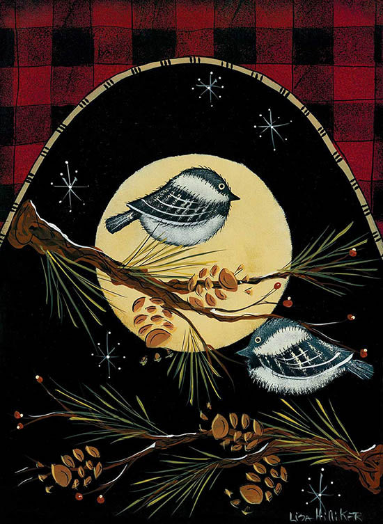 Lisa Hilliker Licensing HILL723 - HILL723 - Pine Branches and Chickadees - 0  from Penny Lane