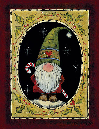 Lisa Hilliker HILL745 - HILL745 - Gnome Sweet Gnome - 12x16 Gnomes, Christmas, Holidays, Candy Cane, Holly, Berries, Snowflakes, Whimsical from Penny Lane