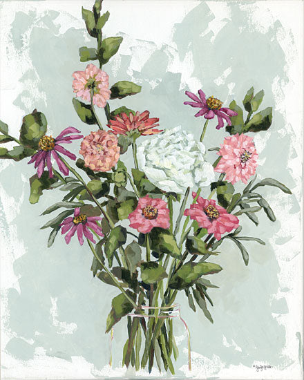 Jennifer Holden HOLD159 - HOLD159 - Flower Garden Bouquet - 12x16 Flowers, Bouquet, Glass Jar, Spring, Springtime, Botanical from Penny Lane
