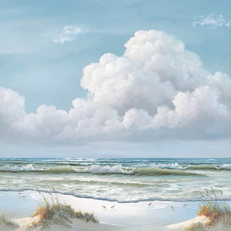 Georgia Janisse JAN171 - Beautiful Day II - Triptych  - Ocean, Tide, Waves, Sand, Triptych from Penny Lane Publishing
