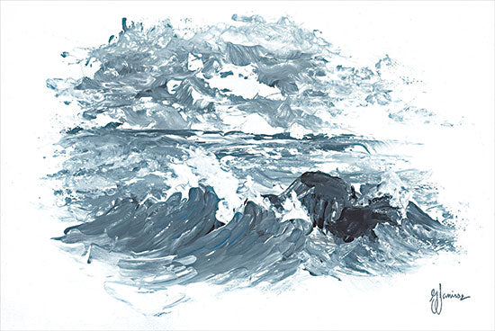 Georgia Janisse JAN278 - JAN278 - Crashing Waves - 18x12 Coastal, Ocean, Waves from Penny Lane