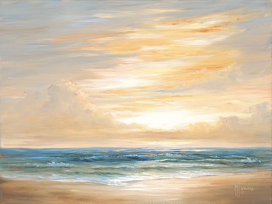 Georgia Janisse JAN312 - JAN312 - Surf at Sunset - 16x12 Coastal, Landscape, Ocean, Waves, Coast, Beach, Sand, Sky, Clouds from Penny Lane