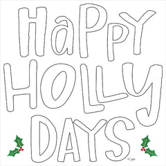 JAXN463 - Happy Holly Days    - 12x12