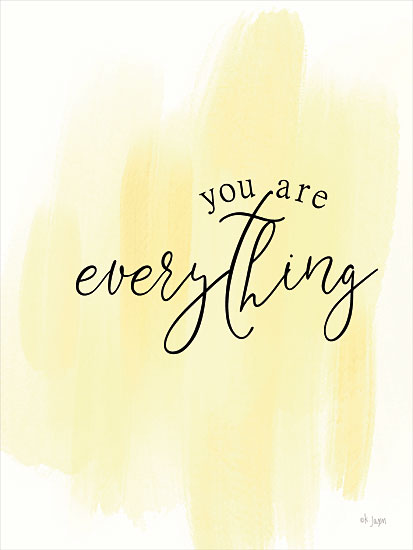 Jaxn Blvd. JAXN523 - JAXN523 - You Are My Everything - 12x16 You Are My Everything, Calligraphy, Signs, White, Yellow, Family, Couples from Penny Lane