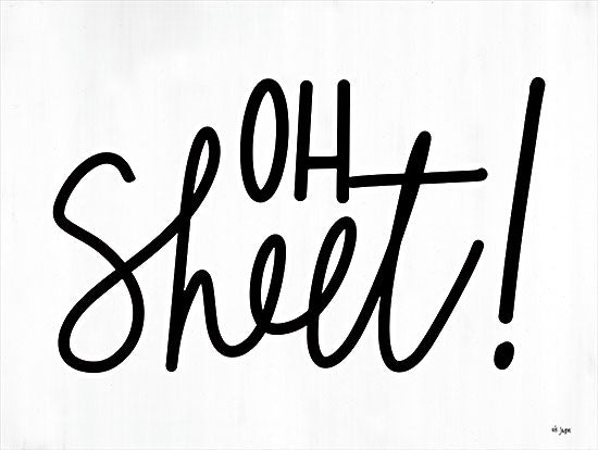 Jaxn Blvd. JAXN609 - JAXN609 - Oh Sheet! - 16x12 Oh Sheet, Bath, Bathroom, Humorous, Black & White, Signs from Penny Lane