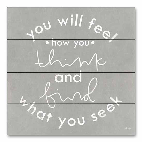 Jaxn Blvd. JAXN619PAL - JAXN619PAL - You Will Feel How You Think - 12x12 You Will Feel How You Think, Motivational, Typography, Signs from Penny Lane