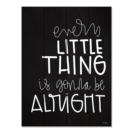 Jaxn Blvd. JAXN629PAL - JAXN629PAL - Every Little Thing - 12x16 Every Little Thing is Gonna Be Allright, Quote, Bob Marley, Black & White, Typography, Signs from Penny Lane
