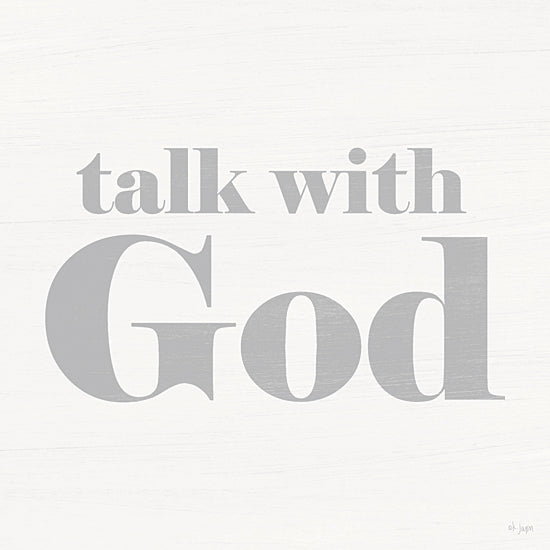 Jaxn Blvd. JAXN693 - JAXN693 - Talk with God - 12x12 Religious, Talk with God, Typography, Signs, Textual Art from Penny Lane