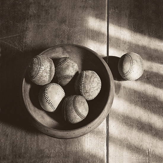 JG Studios JGS346 - JGS346 - Baseball Bowl - 12x12 Photography, Baseballs, Sports, Black & White, Still Life, Masculine from Penny Lane