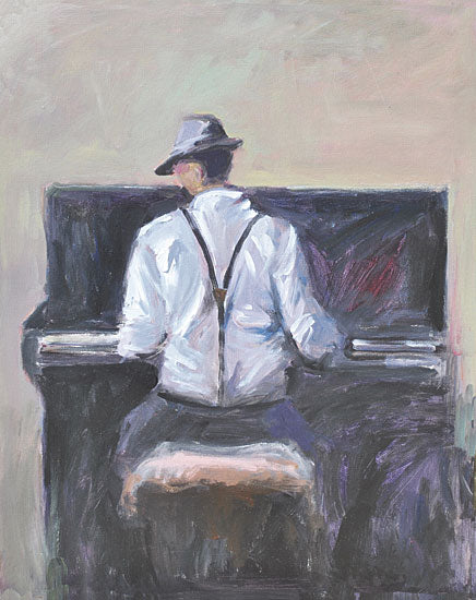 JG Studios JGS427 - JGS427 - Play Me a Tune - 12x16 Man, Piano, Music, Figurative, Abstract from Penny Lane