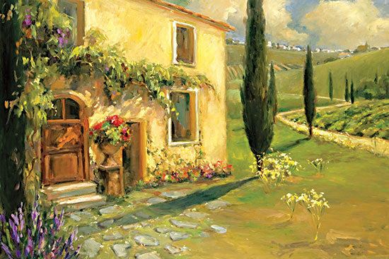 JG Studios JGS448 - JGS448 - Tuscan Spring - 18x12 Tuscany, Italy, Springtime, Flowers, House, Home, Countryside, Landscape from Penny Lane