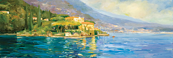 JG Studios JGS450 - JGS450 - Lake Como - 18x6 Lake Como, Italy, Coastal, Landscape, Villa, European from Penny Lane