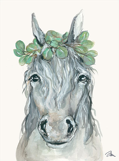 Jessica Mingo JM299 - JM299 - Eucalyptus Horse     - 12x16 Horse, Eucalyptus, Crown, Portrait from Penny Lane