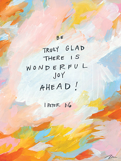 Jessica Mingo JM378 - JM378 - Wonderful Joy Ahead - 12x16 Wonderful Joy Ahead, Bible Verse, Peter, Religious, Signs from Penny Lane