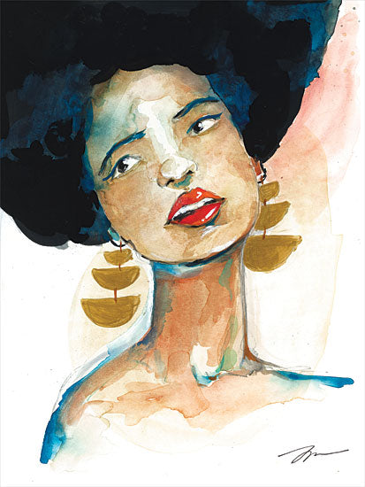 Jessica Mingo JM503 - JM503 - Ophelia - 12x18 Black Art, Black Woman, Figurative, Ethnic, Abstract from Penny Lane
