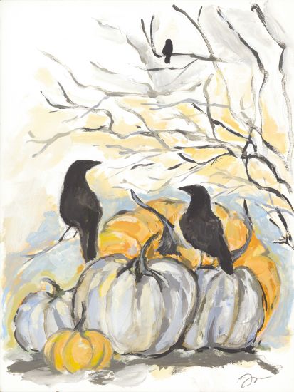 Jessica Mingo Licensing JM531LIC - JM531LIC - Crows in the Pumpkin Patch - 0  from Penny Lane
