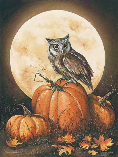John Rossini JR322 - In the Pumpkin Patch - Owl, Moon, Pumpkin, Patch, Leaves from Penny Lane Publishing