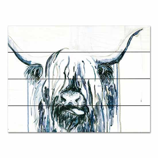 Kamdon Kreations KAM281PAL - KAM281PAL - Rain Drops Keep Falling - 16x12 Abstract, Cow, Highland Cow from Penny Lane