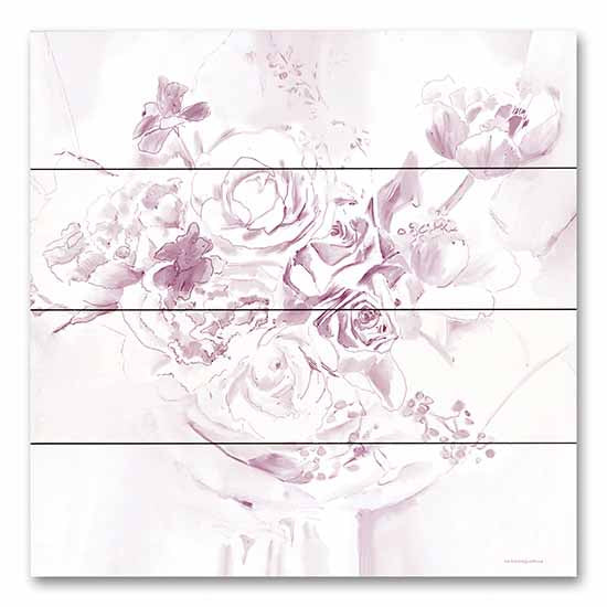 Kamdon Kreations KAM360PAL - KAM360PAL - I Do - 12x12 Abstract, Pink & White, Flowers, Bridal Bouquet, Bouquet, Neutral Palette from Penny Lane