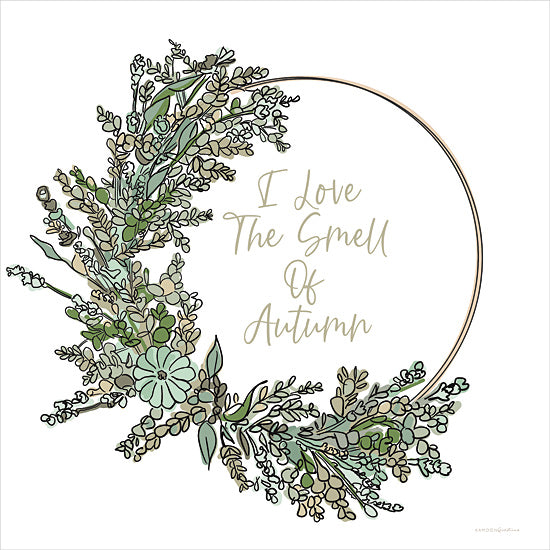 Kamdon Kreations KAM475 - KAM475 - I Love the Smell of Autumn - 12x16 I Love the Smell of Autumn, Swag, Greenery, Typography, Signs from Penny Lane