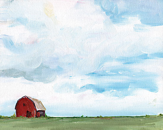 Kamdon Kreations KAM484 - KAM484 - Farming on the Range - 16x12 Abstract, Barn, Red Barn, Farm, Landscape from Penny Lane