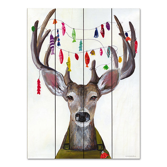 Kamdon Kreations KAM511PAL - KAM511PAL - My Dear You Look A-Lure-ing - 12x16 Deer, Fishing, Fishing Lures, Lodge, Whimsical from Penny Lane