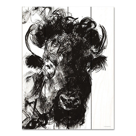 Kamdon Kreations KAM554PAL - KAM554PAL - Harrison - 12x16 Abstract, Buffalo, Black & White, Contemporary from Penny Lane