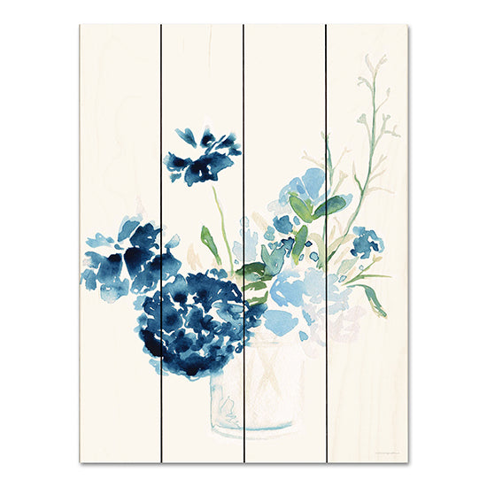 Kamdon Kreations KAM600PAL - KAM600PAL - Remembrance - 12x16 Flowers, Vase, Blue Flowers, Watercolor, Abstract from Penny Lane