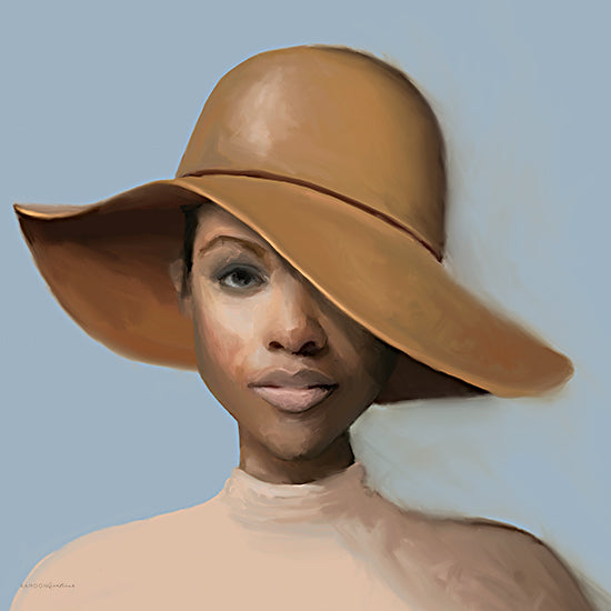 Kamdon Kreations KAM615 - KAM615 - Luminescence Glow - 12x12 Woman, Black Woman, Hat, Fashion, Figurative, Black Art, Portrait from Penny Lane