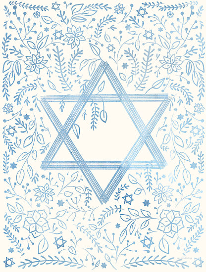 Kamdon Kreations KAM844 - KAM844 - Generations of Growth - 12x16 Hanukkah, Religious, Star of David, Blue & White, Greenery, Flowers, Generations of Growth, Winter from Penny Lane