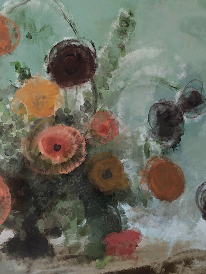 Kamdon Kreations KAM857 - KAM857 - Focus on the Center - 12x16 Abstract, Flowers, Vase, Bouquet, Watercolor, Sage Green, Contemporary from Penny Lane