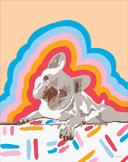 Kamdon Kreations KAM887 - KAM887 - Into the Sunshine Day 3 - 12x16 Abstract, Dog, French Pug, Pet, Patterns, Graphic Art from Penny Lane