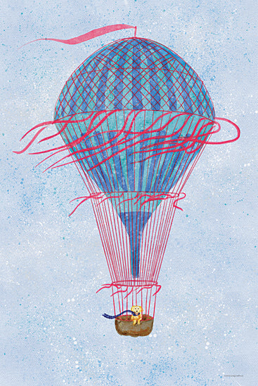 Kamdon Kreations KAM889 - KAM889 - A Way We Go - 12x18 Whimsical, Hot Air Balloon, Dog,  Pet, Streamers from Penny Lane