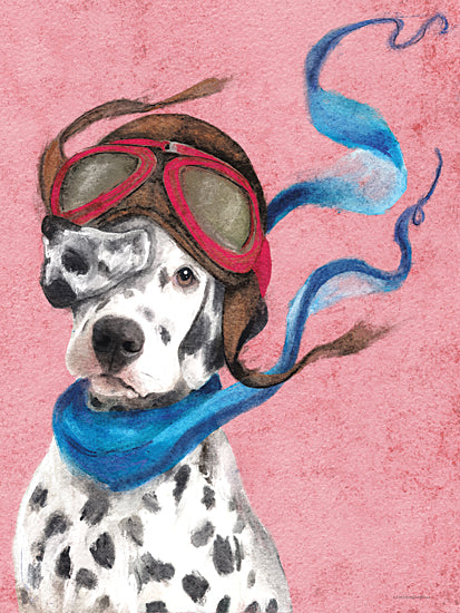 Kamdon Kreations KAM890 - KAM890 - Flying Spots - 12x16 Whimsical, Dog, Dalmatian, Fighter Flying Cap, Pet from Penny Lane