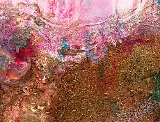 Kamdon Kreations KAM948 - KAM948 - Sweet Bronze - 16x12 Abstract, Gold, Pink, Textured, Contemporary from Penny Lane